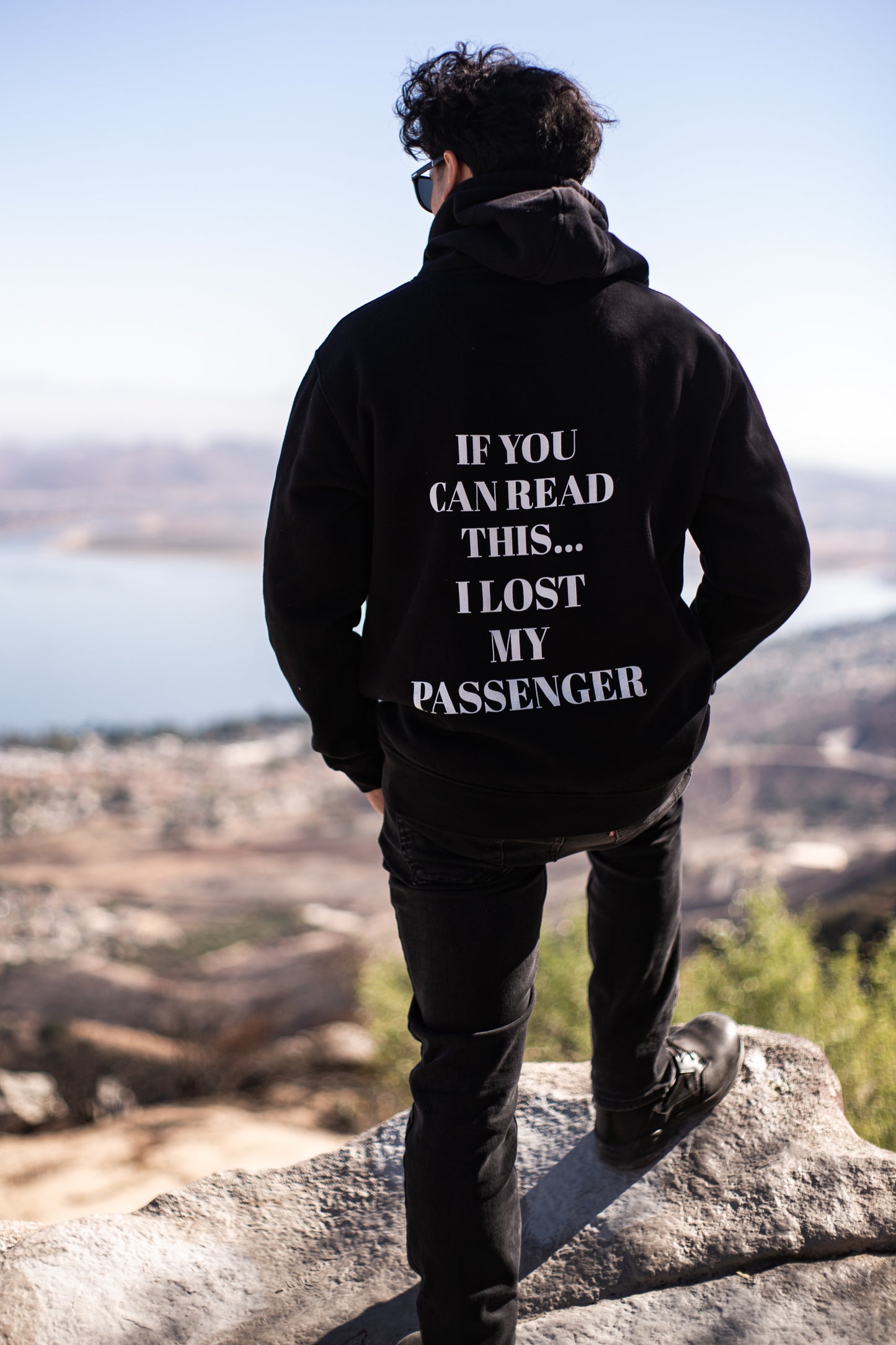 If you can read this... I Lost My Passenger! - Black (Motorcycle Apparel)