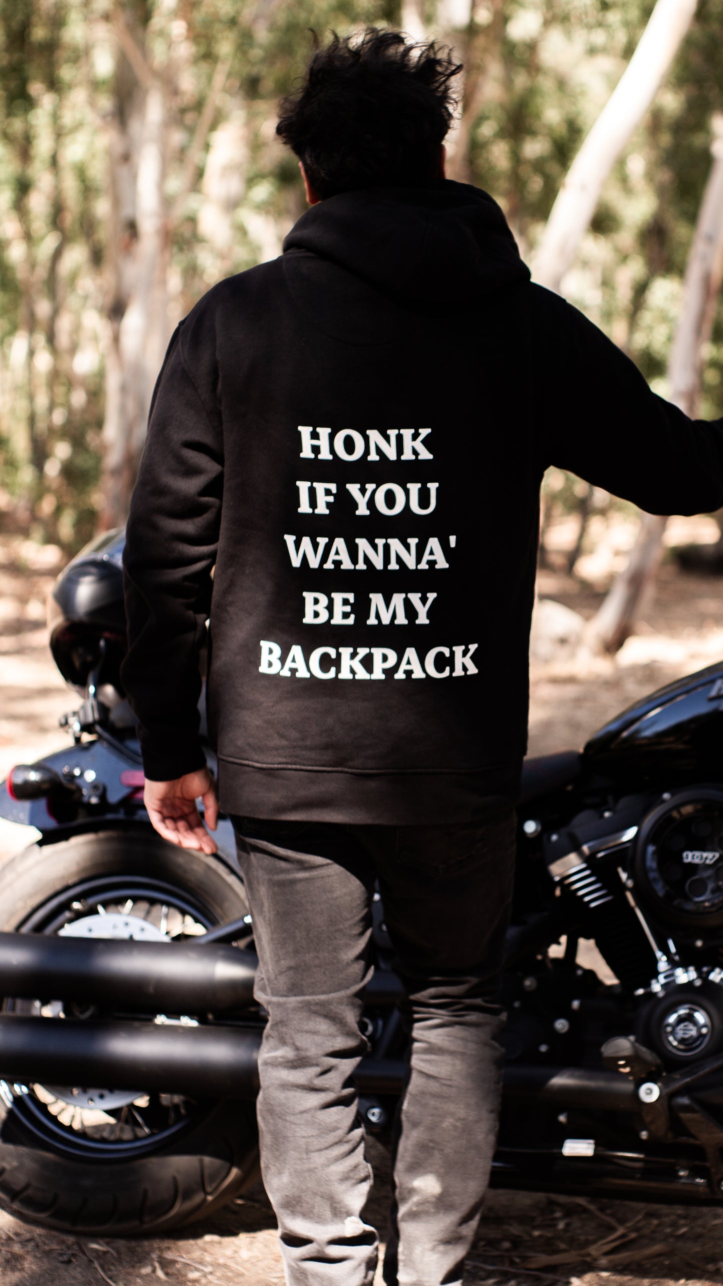 Honk..be my backpack! - Black (Motorcycle Apparel)