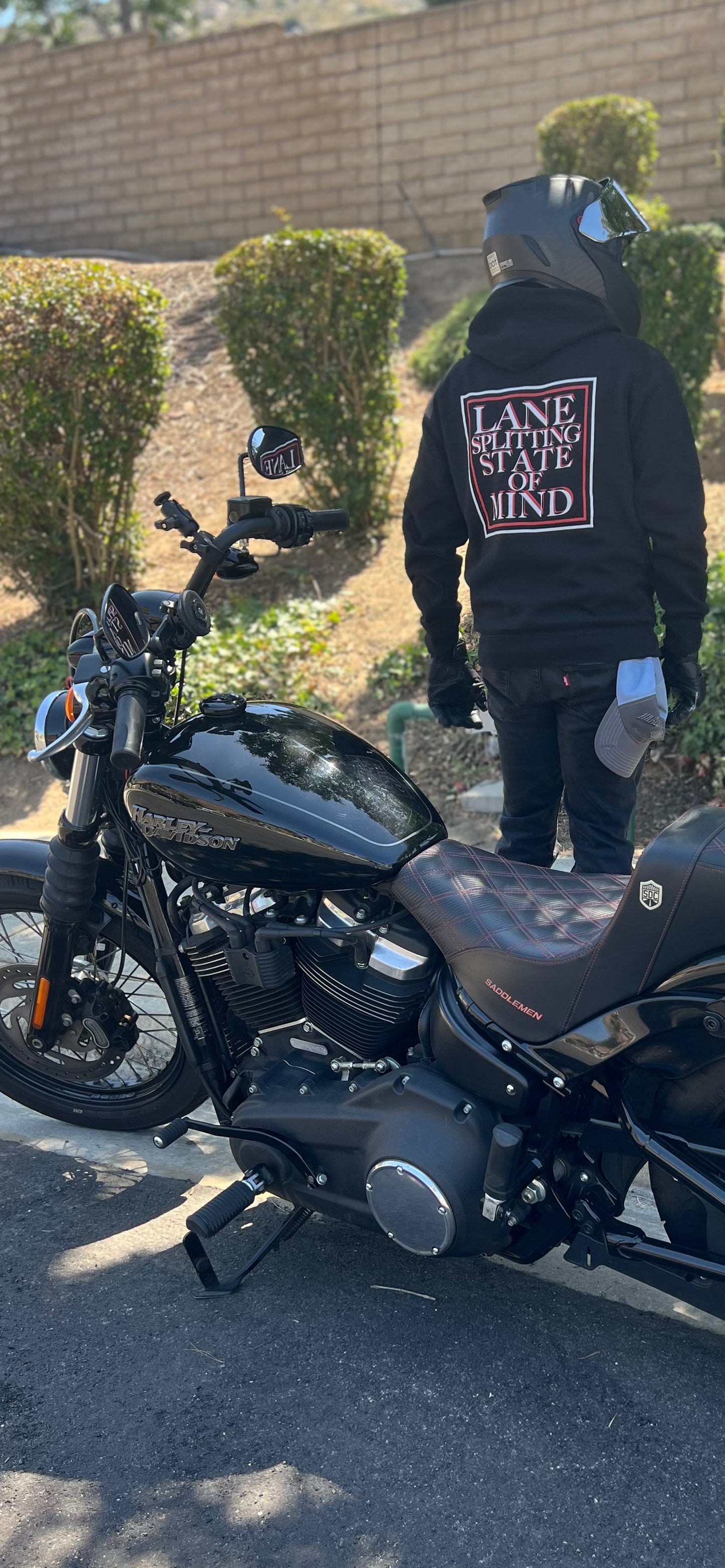Lane Splitting State of Mind-Black (Motorcycle Apparel)